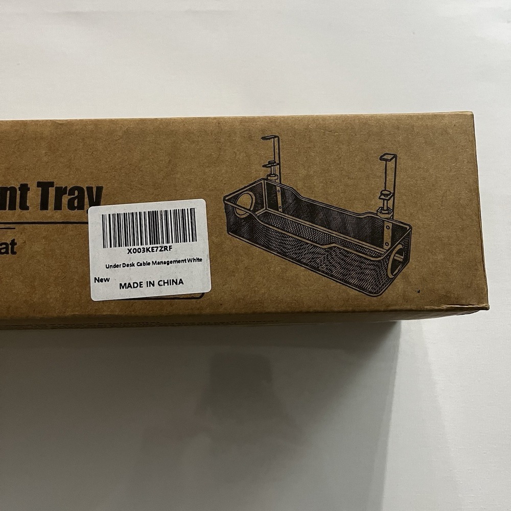 Under Desk Cable Management Tray | No‑Drill Wire Organizer | New | Home Office - Picture 12 of 14